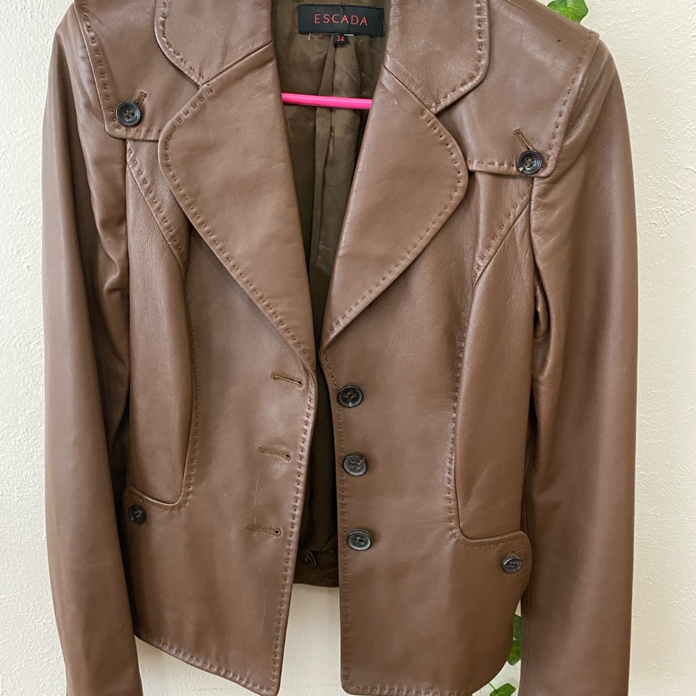 Leather Escada Jacket